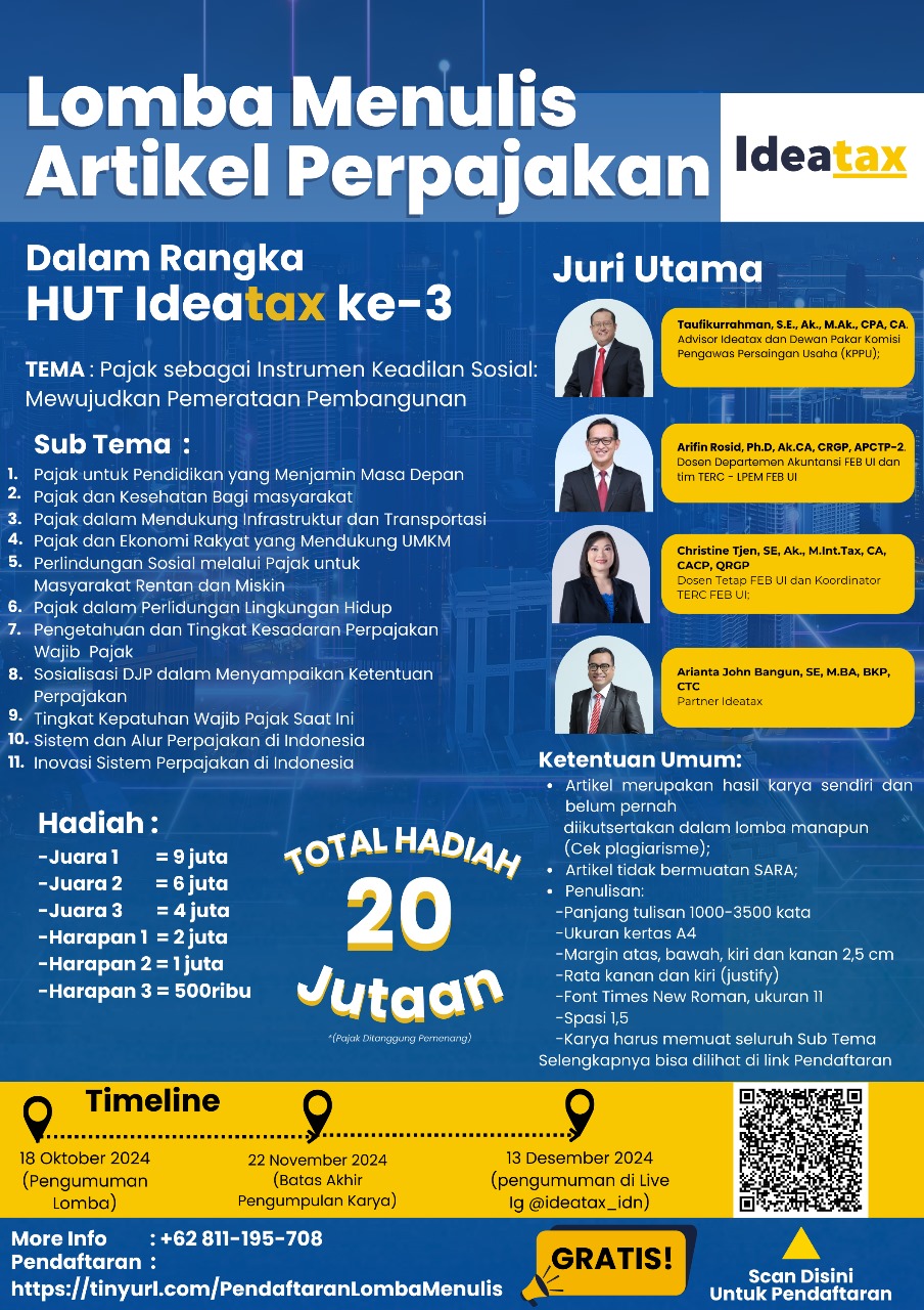 LOMBA PENULISAN ARTIKEL IDEATAX