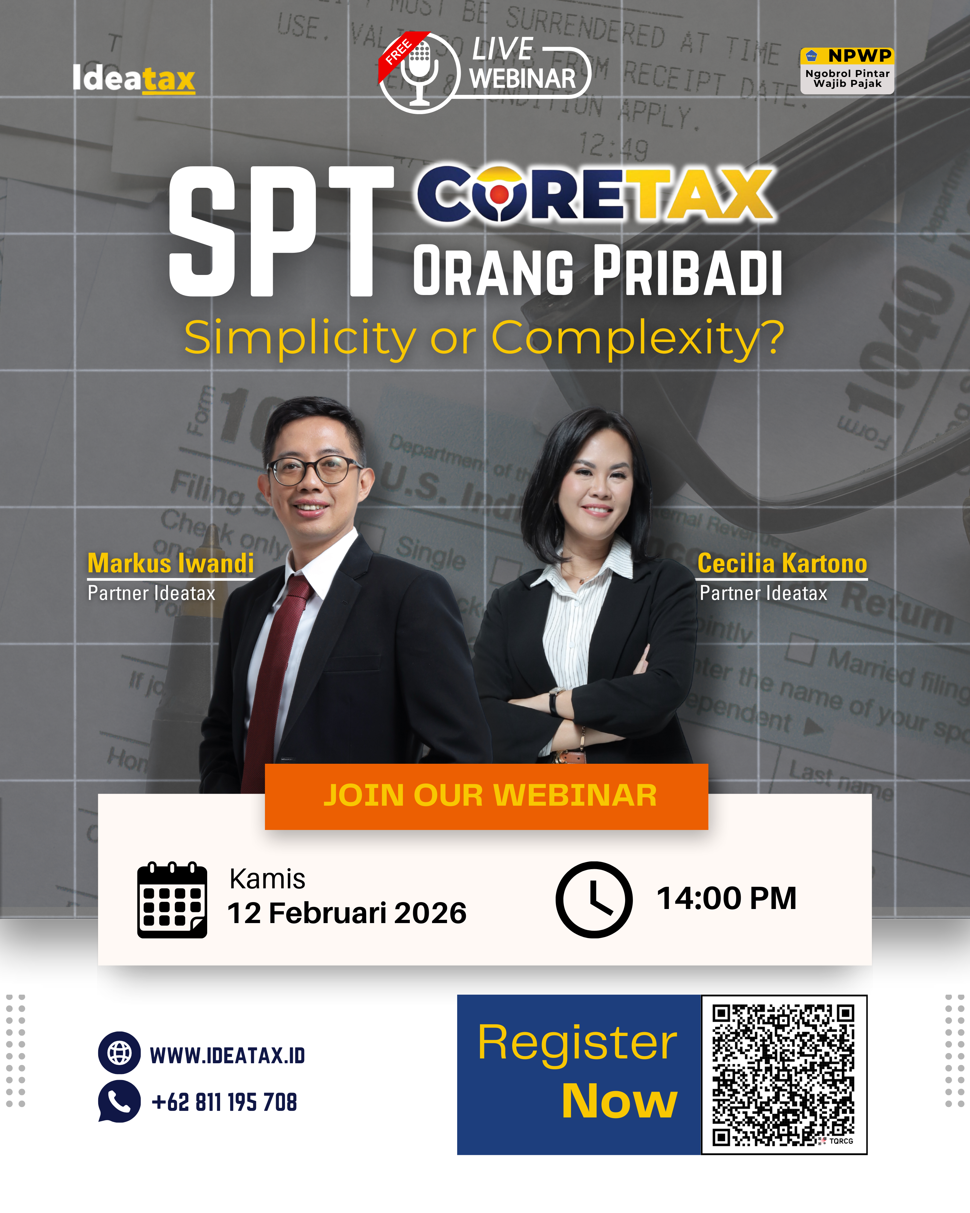 SPT Coretax Orang Pribadi via Coretax